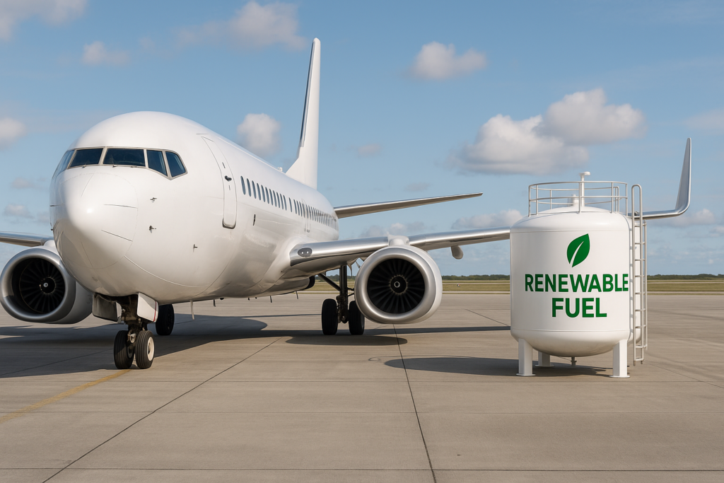 combustível renovável na aviação